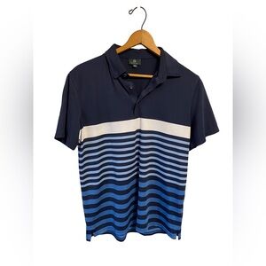AG‎ Adriano Goldschmied Green Label Polo Golf Shirt Stripes Medium
